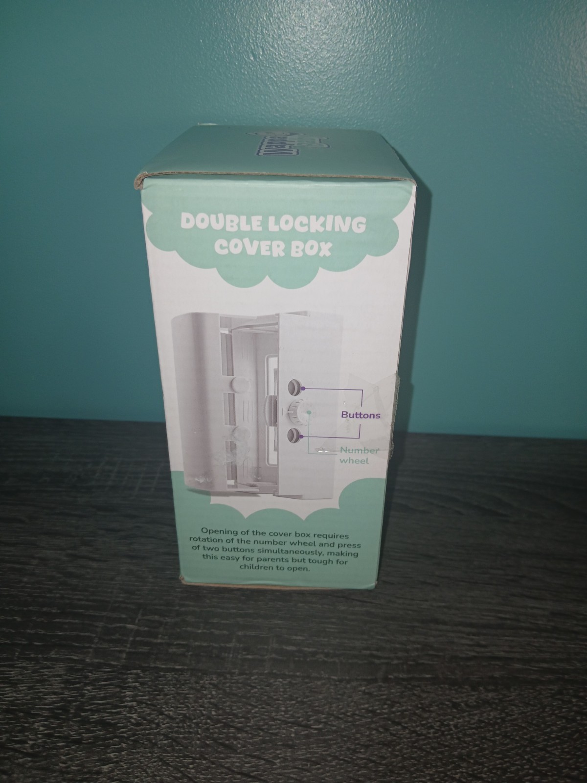 Wappa Baby Double Lock Safety Outlet Cover With Two Switch Plate Covers