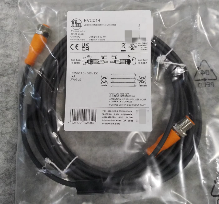 New Genuine IFM EVC014 Connection Cable