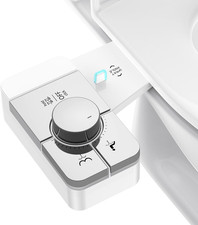 Upgrade Bidet Attachment for Toilet Seat, Adjustable Angle Dual Nozzle, Self-Cle