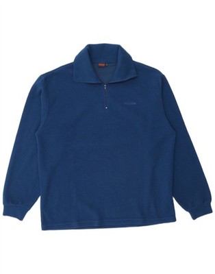 Invicta Herren Reißverschluss Ausschnitt Fleece Pullover Large blau Polyester BN05