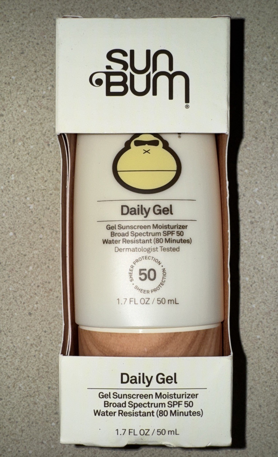 Sun Bum Daily SPF 50 Gel 1.7 oz NEW EXP 11/25