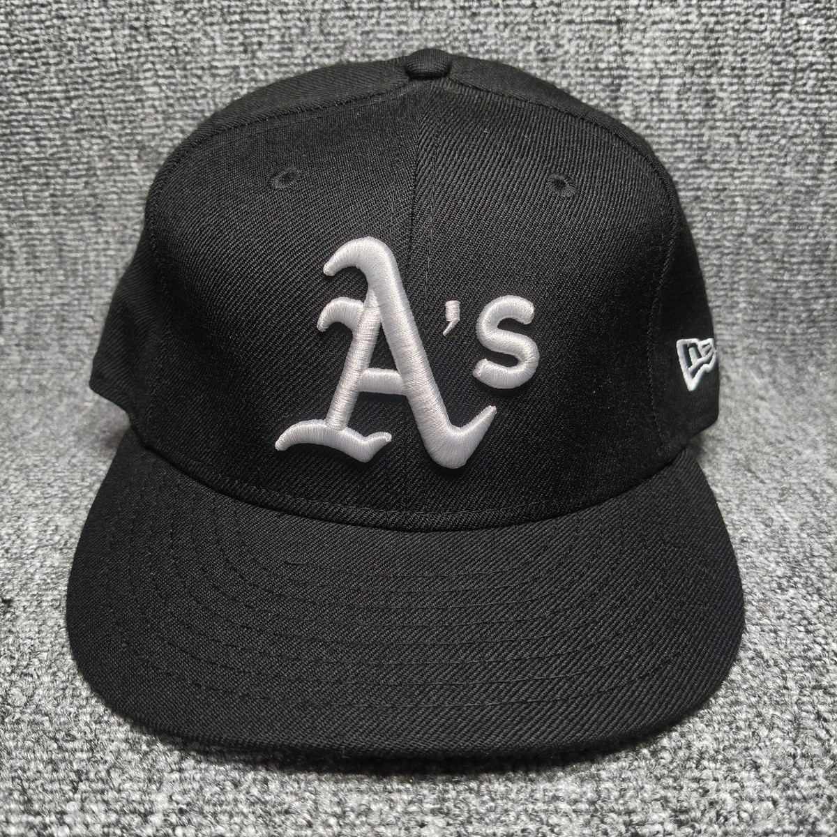 New Era Oakland Athletics A's Black Snapback Cap White Logo