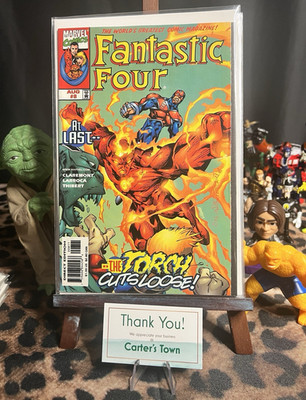 Marvel Comics Fantastic Four vol. 3 #8 ''The Torch Cuts Loose!'' Direct, Thing
