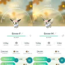 Pokemon Eevee Brillante Con Flor de Cerezo GO - TRA'DE 20k Polvo - Leer Descripción