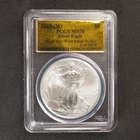 2015 (W) Silver Eagle PCGS MS70 First Day West Point Strike Gold Label 1/2015