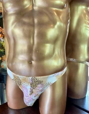 XS Pink Paisley Thunderdome Posing Bikini made in the USA MaryAngel Boutique