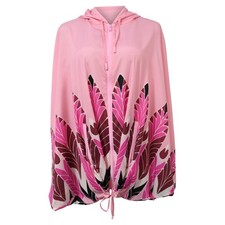 Valentino Garavani Printed Zipped Hooded Jacket In Polyamide Women Pink Size 36