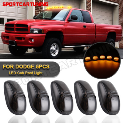 Kit De Lentes LED Ahumados 6000K Para Cabina De Techo De Dodge RAM 1500/2500/3500, Color ámbar O Blanco