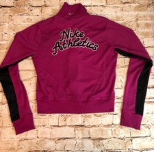 Nike Athletics Women  s Small 4/6 Long Sleeve Front Zip Track Jacket Nike Sewn