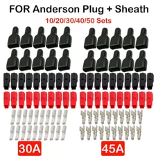 10/20/30/40/50/100 Sets 30Amp 45Amp Connector with Sleeve for Anderson Powerpole