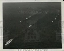 1939 Press Photo Air view of U.S. Fleet Steam ship - nef58158