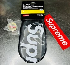 Supreme SealLine See Pouch Large Black SS18 NEW  N AUTHENTIC +Ball + Sticker