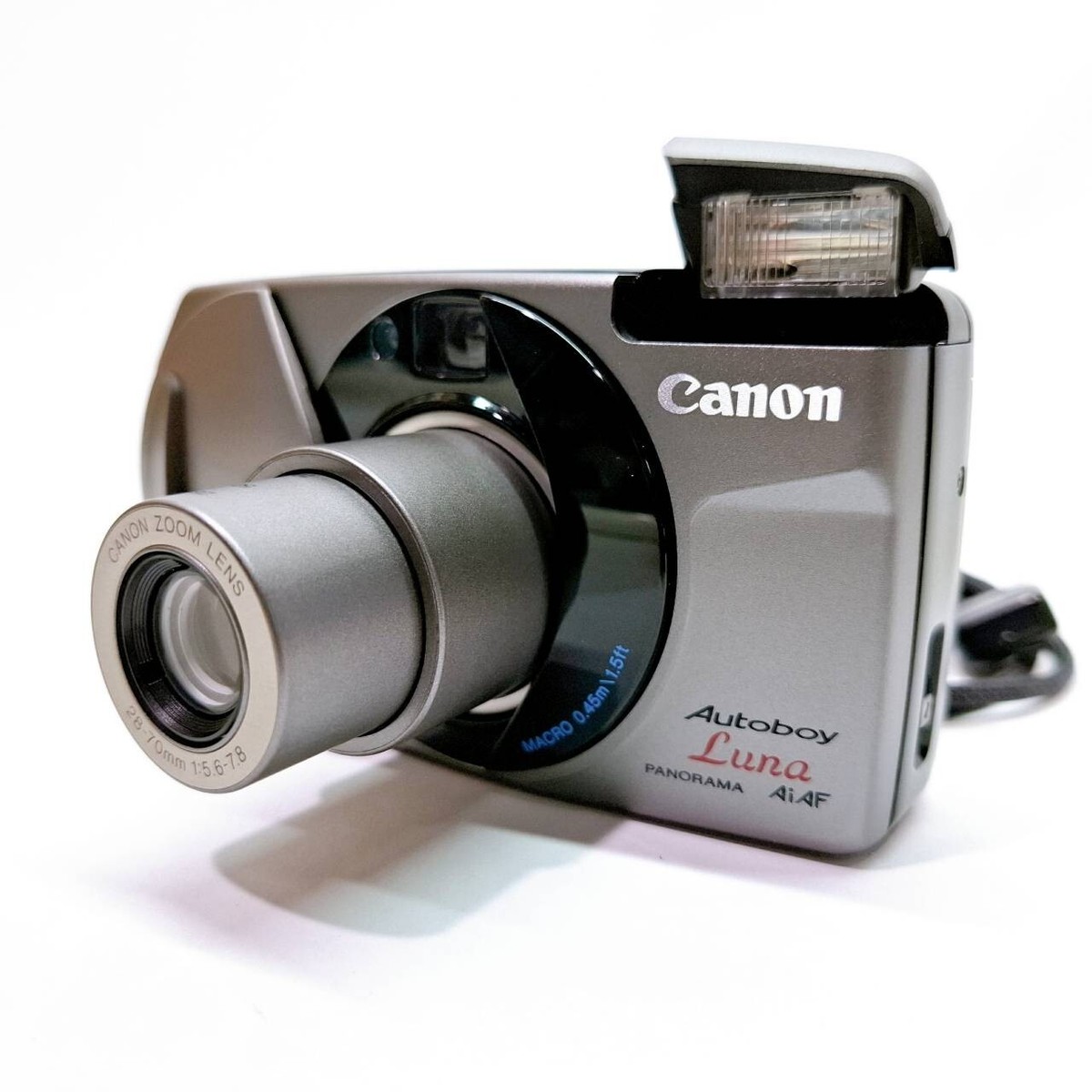 Canon フィルムカメラ Autoboy Luna PANORAMA ② Canon Autoboy Luna 35mm film camera w/ case + remote (serial