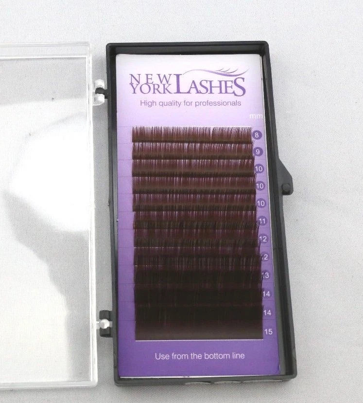 Chocolate Brown mix Lash Individual Eyelash Extensions D curl 0.07 - Image 3 of 3