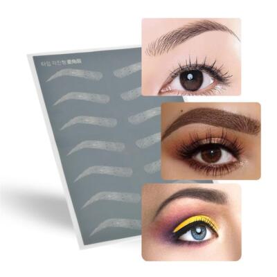 7 Paar Augenbrauen Praxis Zug Haut Augenbraue Silikon Make-up Werkzeug