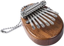 wooden Mini 8 Keys Kalimba Thumb Piano w/necklace/keychain/music sheet/bag