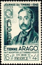 Argelia #YT267 MNH 1948 sello día Etienne Arago [B53]