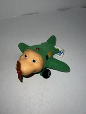 Jay Jay the Jet Plane Snuffy Green Airplane Plush Puppet Kidpower 2000