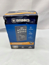 Brinks 2759-122 Keypad Electronic Exterior Deadbolt Matte Black New-Box Damage
