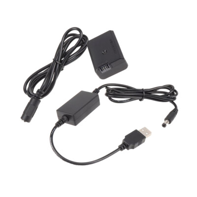 NP-FW50 Dummy Battery+5V 2-4A USB Cable for Sony A6500 A6400 A6100 A7 A7S A7R II