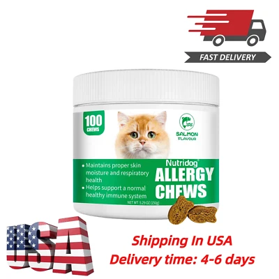 NUTRIDOG Anti-allergic cat food Relieve allergy itching Salmon flavor 100 capsules