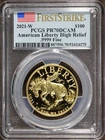 2021-W (PR70) 1 oz High Relief Proof Gold American Liberty $100 PCGS FS - Bronco