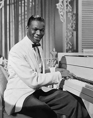 1956 American Jazz Pianist NAT KING COLE Glossy 8x10 Photo Musical Print Poster