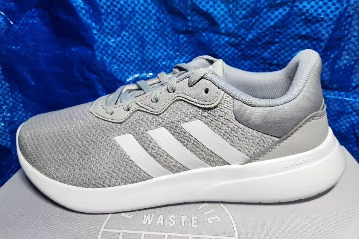 Adidas QT Racer 3.0 Women s Gray White Athletic Running Shoes Sneaker NEW GY9243