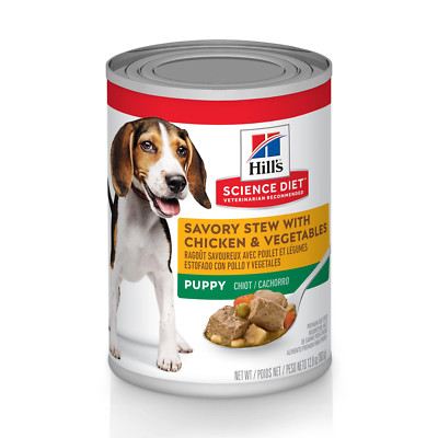 Savory Stew W/Chicken & Vegetables Wet Dog Food for Puppies, 12.8Oz Can 12Pk