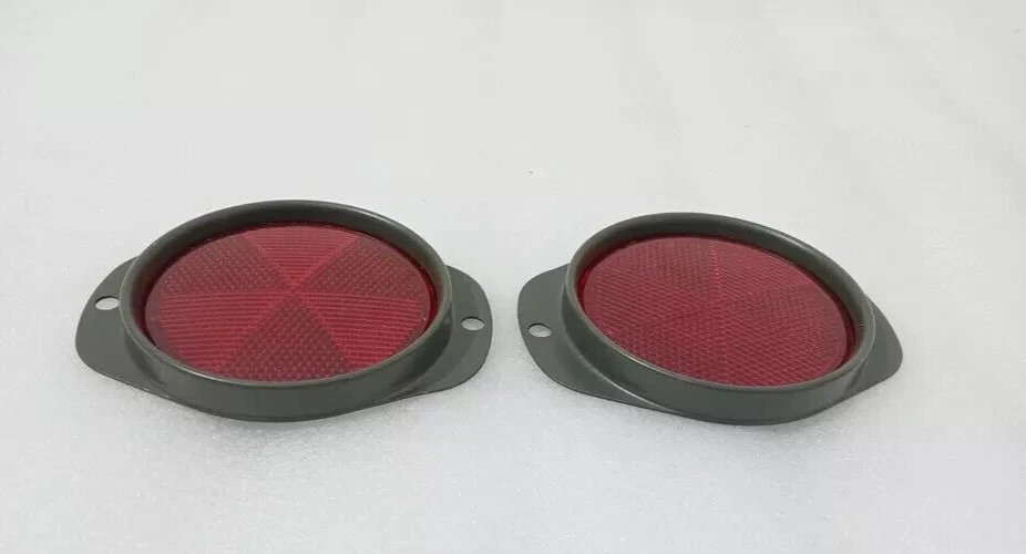 For jeeps Willys M38 M38A1 M151 M37 M715 Red Reflector Assy Pair Late M-series - Image 3 of 3