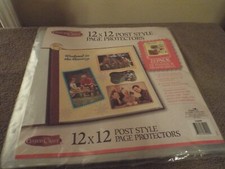 Century Craft 12x12 Post Style Page Protectors Scrapbook Albums NEW - 25 pack