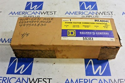 PFC4004C SQUARE D POWER FACTOR CORRECTION CAPACITOR 3POLE 480V 60Hz PFC4004C
