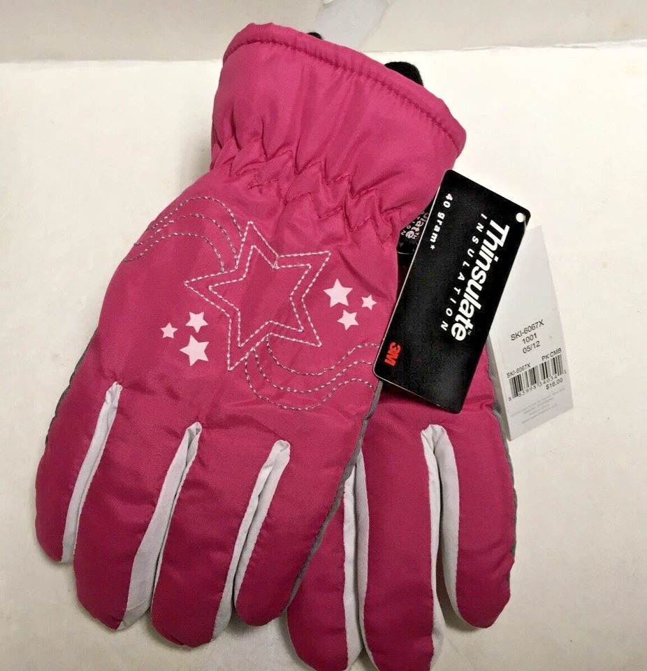 Capelli New York Kids Ski Gloves (Girls)3M Thinsulate Insulation 40 gram M/L New