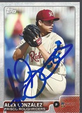 Texas Rangers ALEX CHI CHI GONZALEZ Signed Card