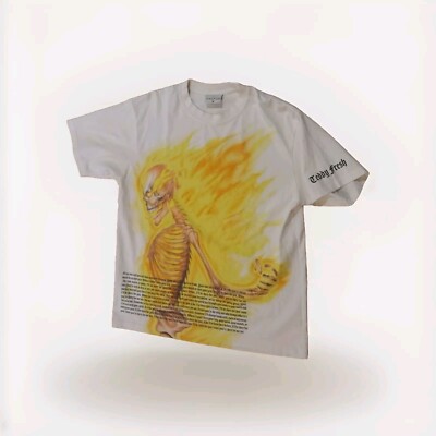 RARE TEDDY FRESH T-SHIRT REMBRANDTS FRIENDS SONG'' ILL BE THERE FOR YOU'' SKELETON