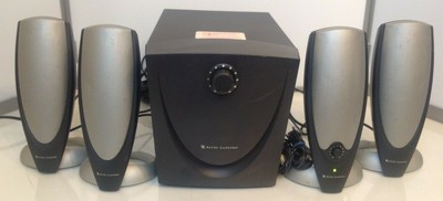 altec lansing multimedia computer speaker system powered subwoofer ada745