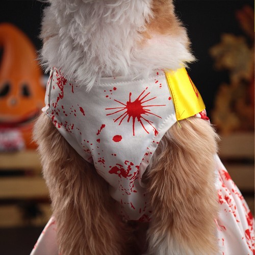 Pet Dog Halloween Outfit Cape Clothes Costume Cat Cute Comfy Dress Christmas - Picture 14 of 20