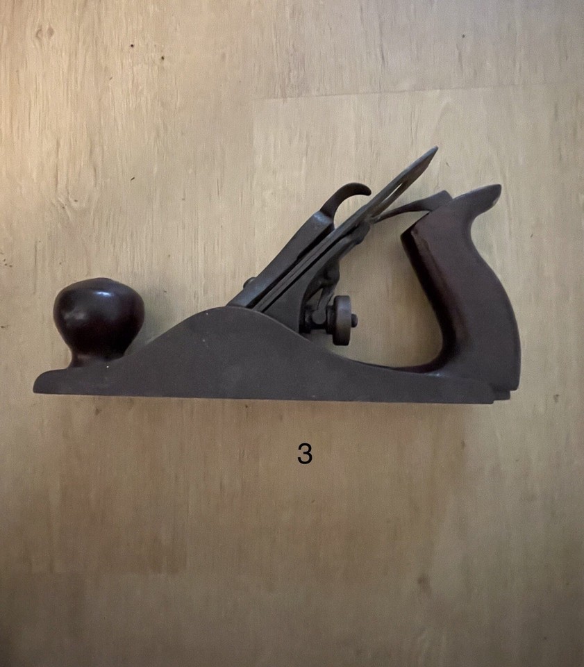 Lot of 5 Vintage Wood Planes Stanley Bedrock 602, Bailey 3, Fulton