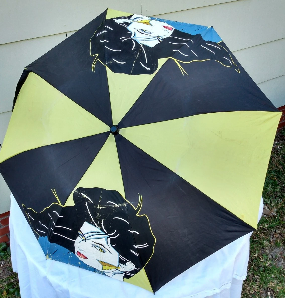 Parasol Vintage Art Déco - Occasion, Manche Abîmé - Fabriqué Au Royaume-Uni