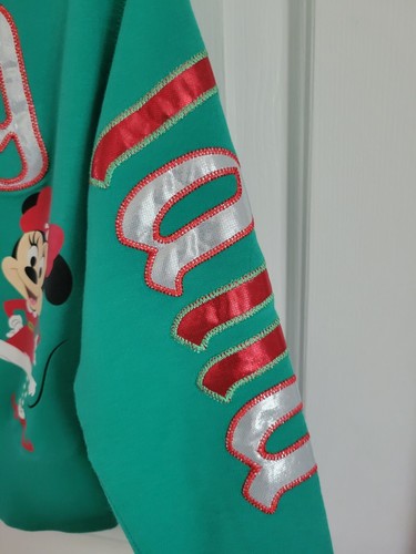 Disneyland Minnie Mouse Pullover Sweatshirt Girl's Holiday Christmas Size Medium - Picture 5 of 6