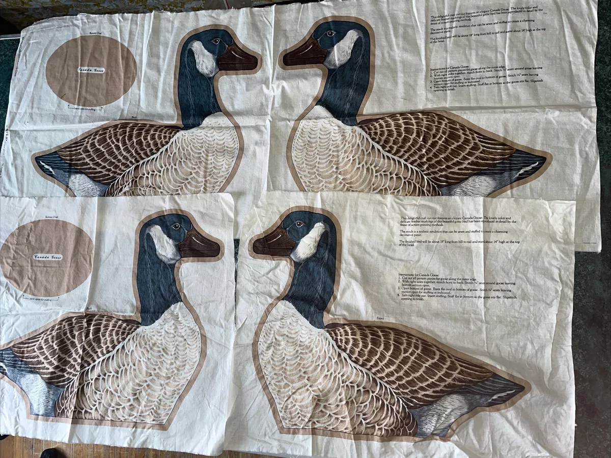 Bird Quilt or Pillow Panels, Printed Panel, Cranston Print Works