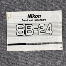 Nikon SB-24 Autofocus Speedlight original instruction manual, 78 pages