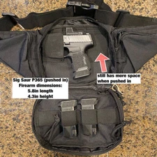 Tactical Waist Bag Concealed Gun Carry Pouch Hunting Pistol Holster Fanny Pack