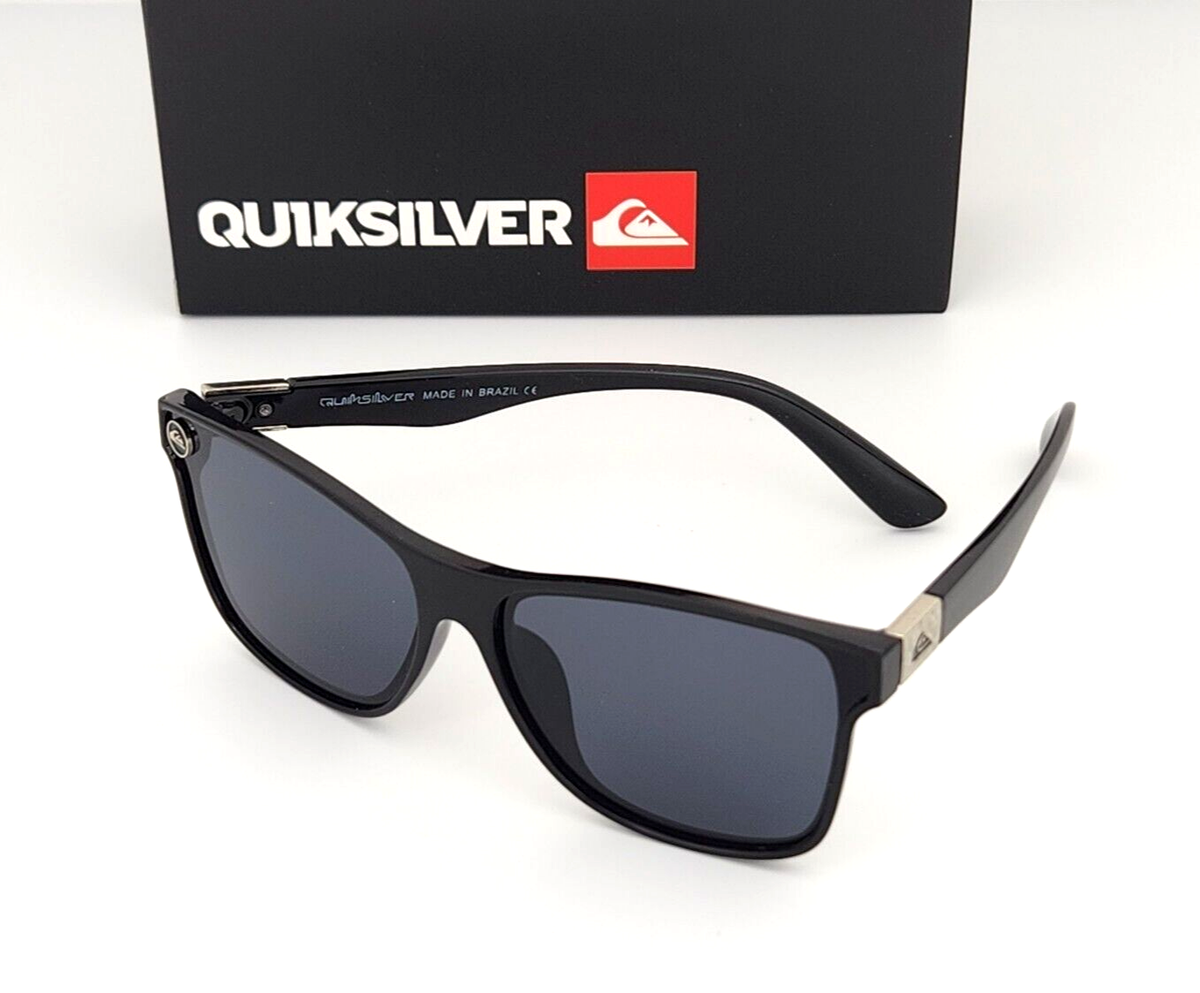 コレクションサン 2パック Quiksilver Round Horn Rimmed Sunglasses Shiny Black Frame Dark