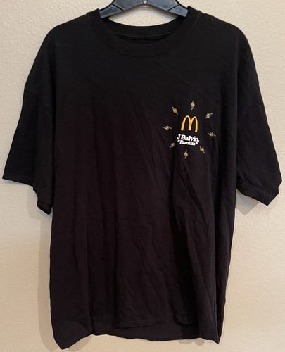 T-shirt J Balvin X McDonald’s – Modèle Familia, Col Rond, Manches Courtes, Taille XL, Occasion Bon état
