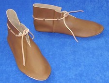 UK-HANDMADE VIKING SAXON DARK AGE SHOES BOOT MEDIEVAL REENACTMENT LARP HISTORIC 