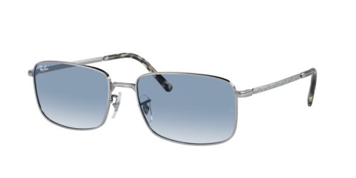 New Ray Ban Sunglasses RB3717 003/3F SILVER/BLUE GRADIENT LENS 60MM - Picture 1 of 2