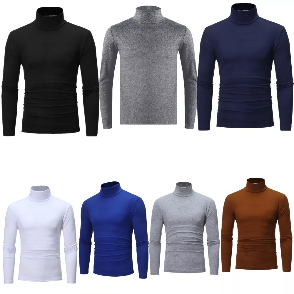 iiniim Herren Langarmshirt | Tops Fit Slim Rollkragen Thermoshirt Pullover eBay Langarm