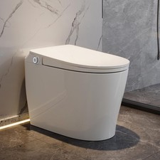 HOROW Smart Toilet Elongated One Piece Toilet Build-in Tank, Pump, Night Light