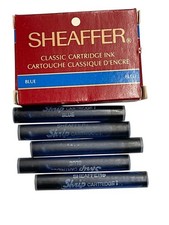 5 CARTUCCIA STILOGRAFICA SHEAFFER SKRIP CARTRIDGE I JET BLUE CLASSIC VINTAGE